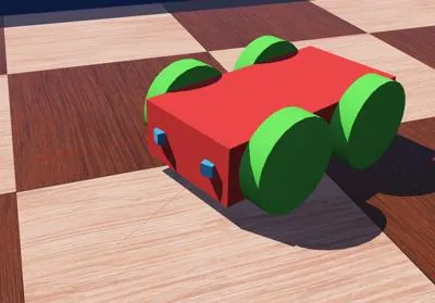 Ejemplo de robot de 4 ruedas